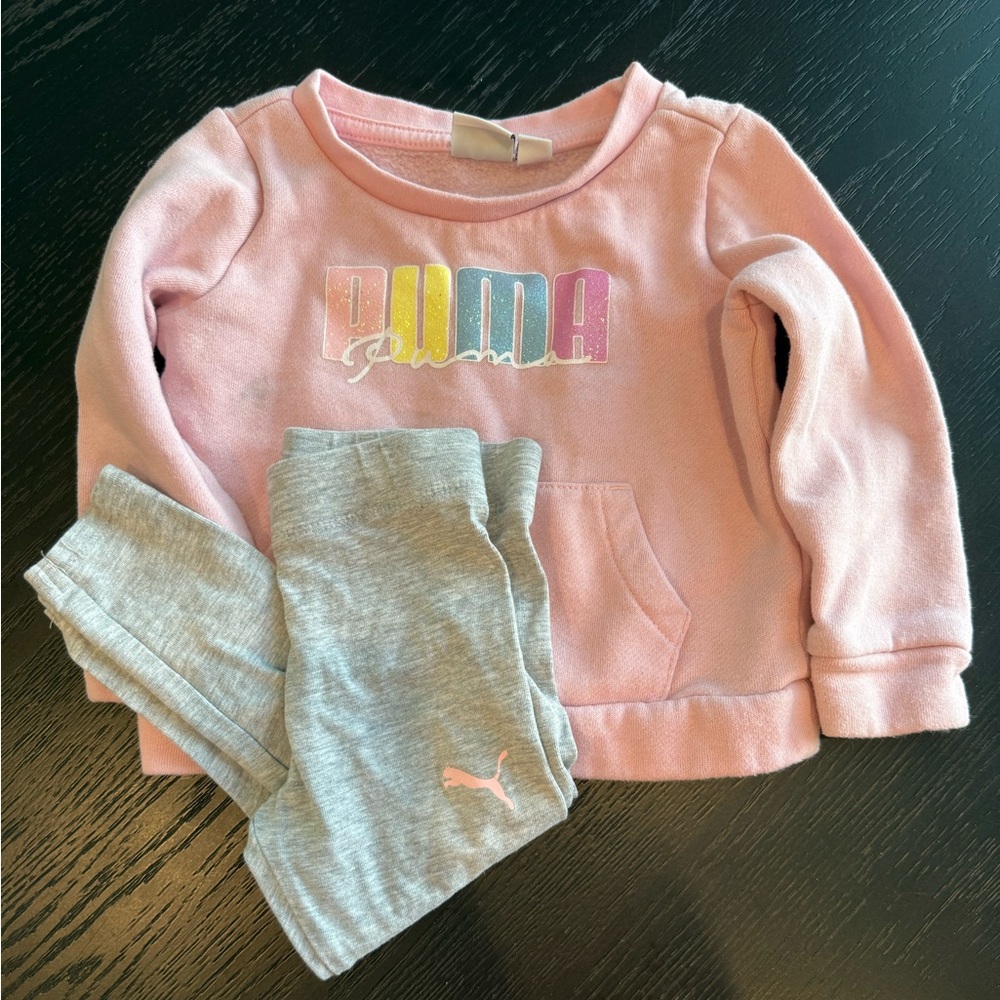 Puma Light Pink Sweatshirt and Leggings